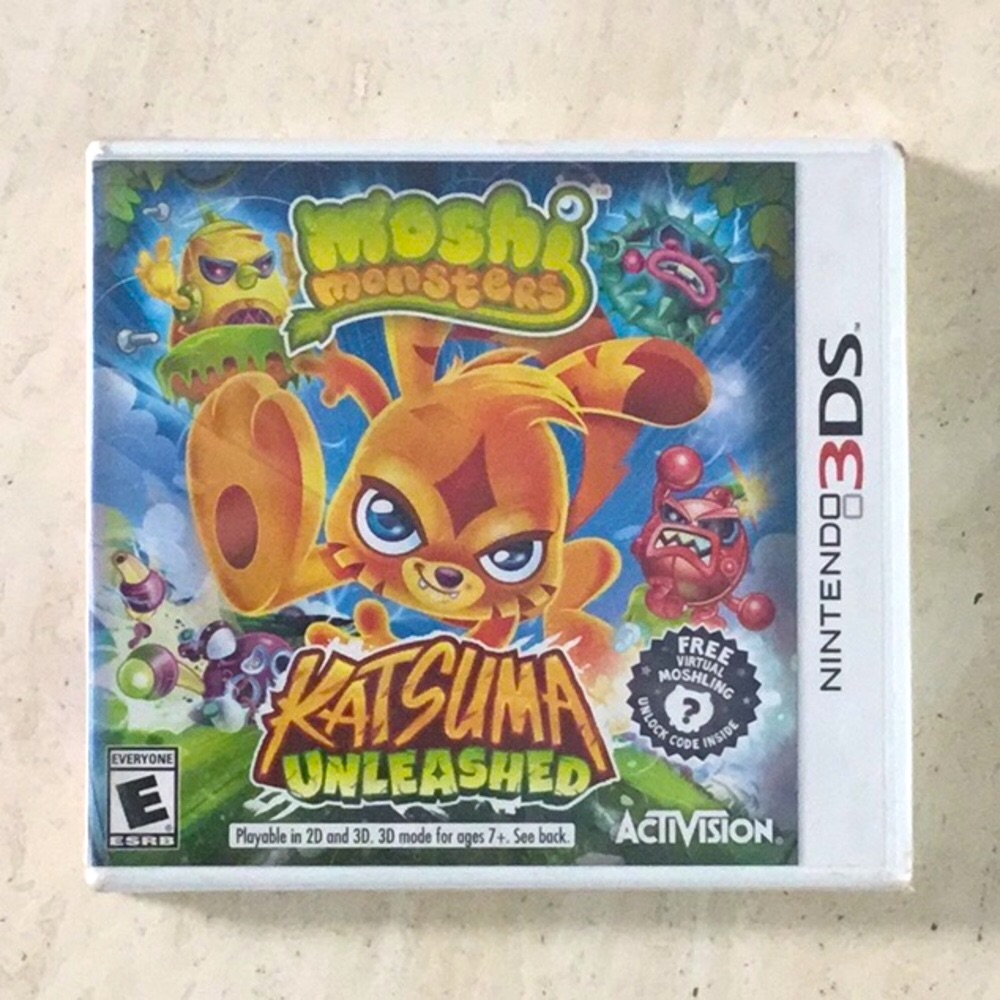 Moshi Monsters Katsuma Unleashed Nintendo 3ds Game Brand New Factory Sealed